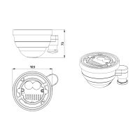 CASAMBI Bewegungs- und Tageslichtsensor. 30m. 220..240 Vac weiß - Bild 7