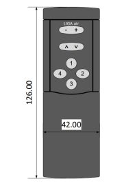 CASAMBI Ferndbedienung. 8-Fach. schwarz. Handgerät - Bild 2