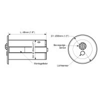 CASAMBI Bewegungs- und Tageslichtsensor. 7m. 220..240 Vac schwarz - Bild 4