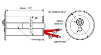 CASAMBI Bewegungs- und Tageslichtsensor. 7m 12-24 Vdc schwarz - Bild 3