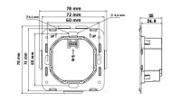 Wand-Fernbedienung mit Glasoberfläche für Casambi-Netzwerke, mit 2-fach-Relais - Bild 3