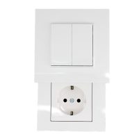 CASAMBI Wandschalter 4 Kanäle, Schuko Steckdose, EnOcean Typ F - Bild 1