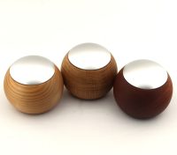 CASAMBI LEPUK  Touch-Dimmer  Kirsch Holz, silberner Schalter - Bild 4
