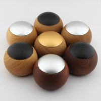 CASAMBI LEPUK  Touch-Dimmer  Mahagoni Holz, schwarzer Schalter - Bild 1