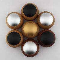 CASAMBI LEPUK  Touch-Dimmer  Mahagoni Holz, goldener Schalter - Bild 3