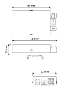 CASAMBI PWM Dimmer - 4 Kanal. 422W - 4A. 12 - 48V DC. IP20 - Bild 2