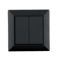CASAMBI Umbauset Wandschalter, batterielos EnOcean, 4fach, anthrazit - Bild 1