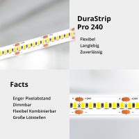 LED-Streifen DURASTRIP PRO240 IP20 5m 14W/m 24V 3000K - Bild 3