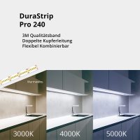 LED-Streifen DURASTRIP PRO240 IP20 5m 19W/m 24V 3000K - Bild 5