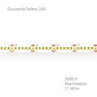 LED-Streifen DURASTRIP SELECT 240 IP20 240 LED/m 5m 11W/m 24V 3000K - Bild 1