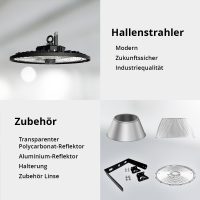 HB6 - HIGH BAY CCT Hallenstrahler - 90°, 150-175-200W, 3000-4000-5000K, IP65, ø360mm, 220-240V - Bild 6