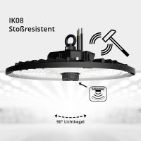 HB6 - HIGH BAY CCT Hallenstrahler - 90°, 150-175-200W, 3000-4000-5000K, IP65, ø360mm, 220-240V - Bild 8