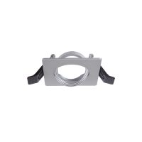 ZK Einbauspot eckig IP20 silber, quadrato-grigio - Bild 1