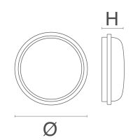DECKENLEUCHTEN T&O2 8W 4000K Kabel Weiß - Bild 2