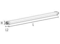LED-Feuchtraumleuchte BATTEN BT3 34W 4450lm 6000K 1.2m IP65 - Bild 4