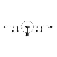 LED-Lampe CATENARIA IN SERIE VERBINDBAR E27 Schwarz - Bild 1