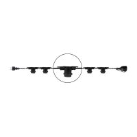 LED-Lampe CATENARIA IN SERIE VERBINDBAR E27 Schwarz IP44 - Bild 1