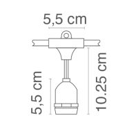 LED-Lampe CATENARIA E27 Schwarz - Bild 3