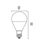 DECO LED UP KUGEL - 6,4W, 2700K, 650lm, 220-240V, E14 - Bild 2