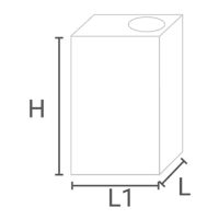 Leuchte DURABLE APPLIQUE BRICK IP44 Weiß GU10 - Bild 2