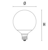 LED-Lampe GLOBO 95 UND GLOBO 120 E27 12W 1130lm 4000K 240° - Bild 2