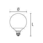 DECO LED GLOBO 120 - 22W, 4000K, 2400lm, 220-240V, E27 - Bild 2