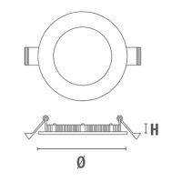 LED-Einbauleuchte LESELI SLIM DS 6W 350lm 6000K 120° Ø120 IP20 - Bild 3