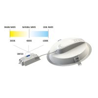 LED-Einbauleuchte LESELI CCT 22W 2200lm 300040006000K 110° Ø216 IP20 - Bild 2