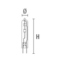 HyperColor G8,5 - Keramikbrenner - 35W, 3000K, 3400lm, G8,5, 90V - Bild 2