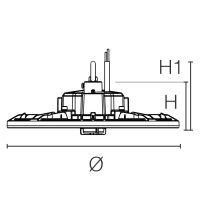 LED-Hallenstrahler HB5 HIGH BAY 200W 32000lm 4000K Ra80 90° IP65 Ø360 - Bild 4