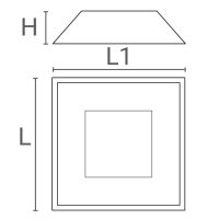 Leuchte DURABLE VERSENKTE SCHWARZ - Bild 2