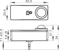LED-Panel SLIMFLUX BL SENSOR 52mm - Bild 2
