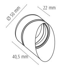 DURA BEAM 3 Phasen Strahler - Lichtlenkung Asymmetrisch, ø80mm, weiss, 5Stk. - Bild 2
