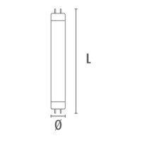 LED-Lampe TUBOLED FOOD G13 10W 670lm 2500K 280° - Bild 3