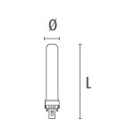 LED-Lampe DURALUX LED S G23 7W 640lm 2700K 360° - Bild 2
