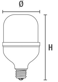 DECO LED HIGH POWER HP5 - 30W, 4000K, 4000lm, 220-240V, E27 - Bild 2