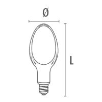 ELLIPSOID HIGH POWER - 70W, 6400K, 8050lm, 220-240V, E27/E40 - Bild 2