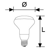 LED-Lampe PAR20, PAR30, PAR38 IP65 E27 6.5W 577lm 3000K 38° - Bild 2
