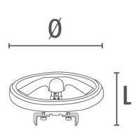 LED-Lampe DR111 WF G53 11W 1250lm 4000K 30° - Bild 2