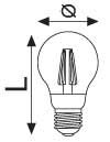 LED-Lampe DECO LED TECNO VINTAGE TRANSPARENT E27 3.8W 806lm 2700K 320° - Bild 2