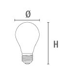 LED-Lampe DECO LED TECNO VINTAGE SATIN E27 6W 660lm 2700K 320° - Bild 2