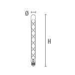 LED-Lampe DECO LED TECNO VINTAGE TRANSPARENT E27 6W 600lm 2700K 320° - Bild 2