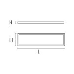 SLIMFLUX BL UGR<19 - PRO 30x120 LED Panel - 28W, 4000K, 4000lm, Ra80, 220-240V - Bild 2