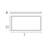 LED-Panel SLIMFLUX BL UGR CCT PRO 50W 5500lm 300040006000K UGR<19 Ra90 1.2m IP20 - Bild 2
