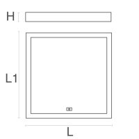 SLIMFLUX BL SENSOR - PRO 60x60 LED Panel - 36W, 4000K, 4000lm, Ra>80, UGR<19, 220-240V, inkl. Fernbedienung - Bild 2