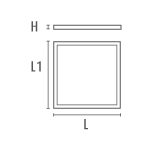 LED-Panel SLIMFLUX SL + UGR BASIC 30W 3600lm 4000K UGR<19 Ra80 595mm IP20 - Bild 2