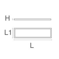 SLIMFLUX Aufbaurahmen - 60x120 - H=70mm - Bild 2
