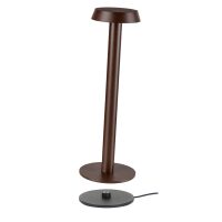 MARAMA Akku-Tischleuchte+Ladestation - 2W, 1800-4000K, 100lm, DIM, corten - Bild 1