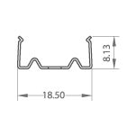 LED Profil P02B, Befestigungsclips, 6 StÃ¼ck, Metall - Bild 2