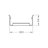LED Profil P03B, Befestigungsclips, 6 StÃ¼ck, Metall - Bild 2